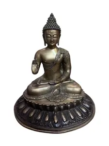 Vintage Tibetan Zen Temple Buddha Statue