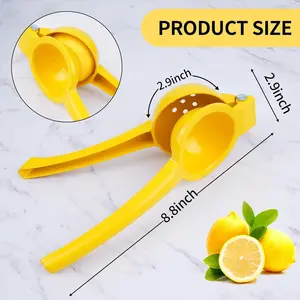 Generic Metal Juicer Lemon Squeezer, Citrus Squeezer, Professional Hand Juicer, Yellow