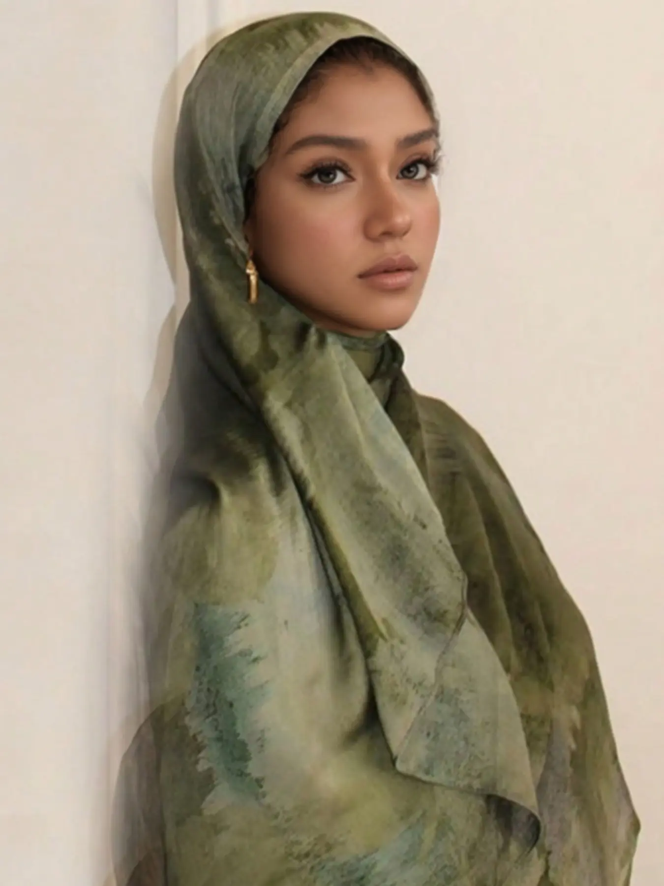 Fashion Boho Long Tignon Scarf Wrap Headband Shawl Turban Hijab for Women Muslim, All over Print Woven Fabric, Casual Spring & Fall Accessory