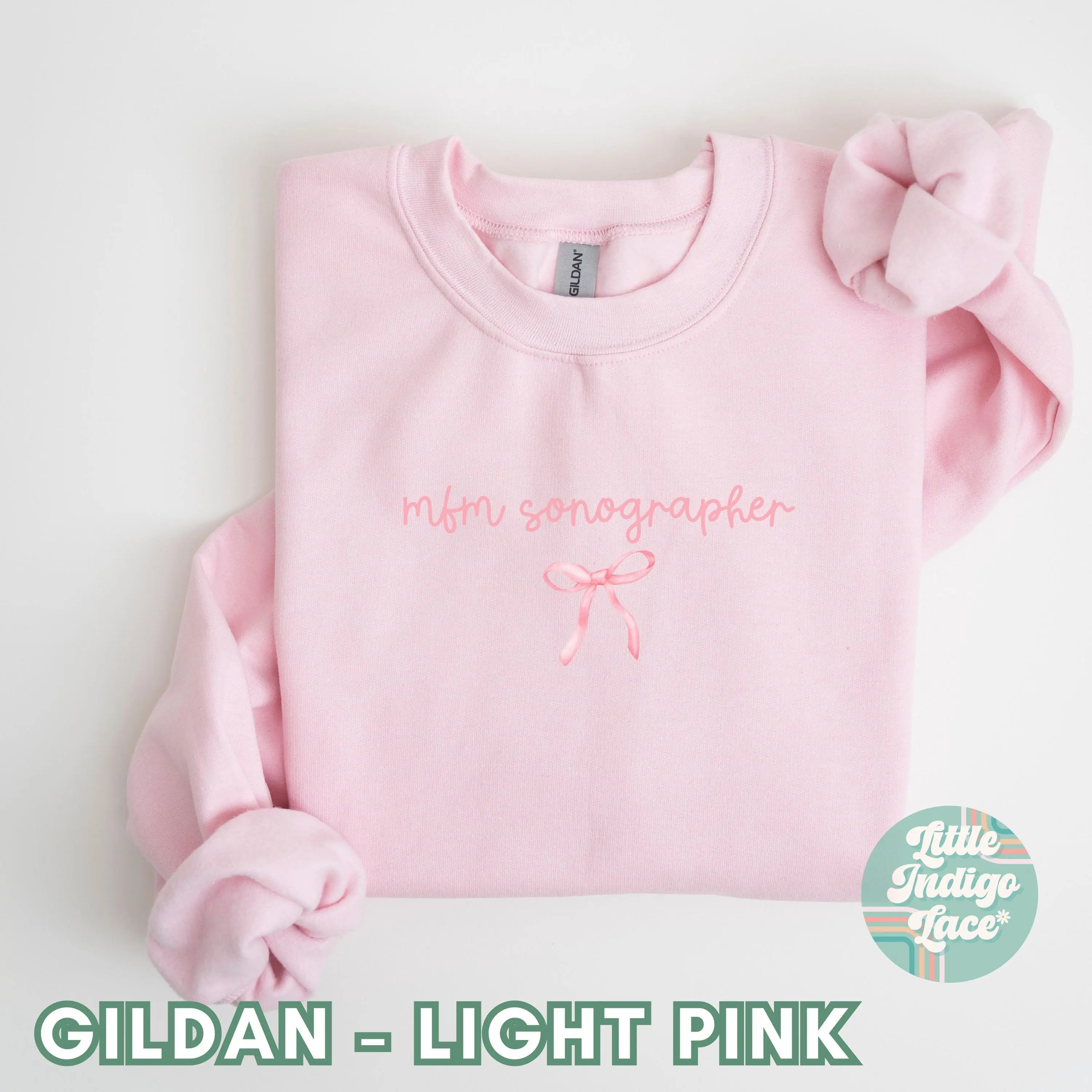 Coquette MFM Sonographer T-SHIRT / Sweatshirt ,  MFM Sonography Ultrasound Tech Grad Medicine Clinic Shirt Crewneck Hoodie