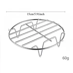Stainless Steel Steamed Grill Air Fryer Accessories Cooking Steaming Racks for Steaming Vegetables Rice Racks for Kitchen Tools