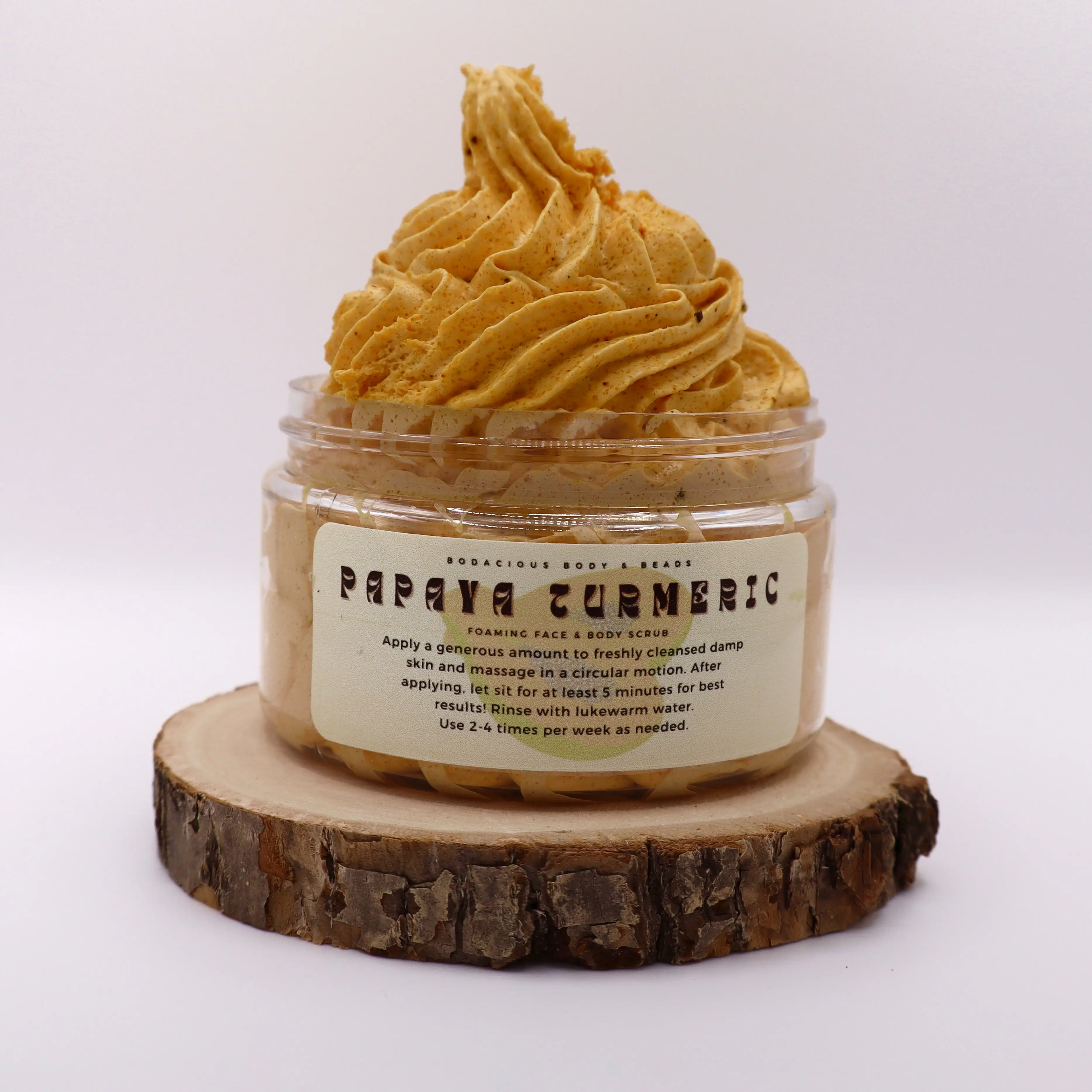 Papaya & Turmeric Foaming Scrub Body Care Lemon