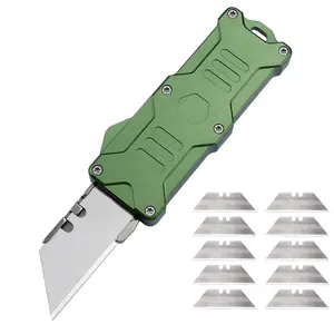 1 set Precision Blade Knife with Strong Handle for Effortless Cutting Utility blades + 10 sheets Multi use knives