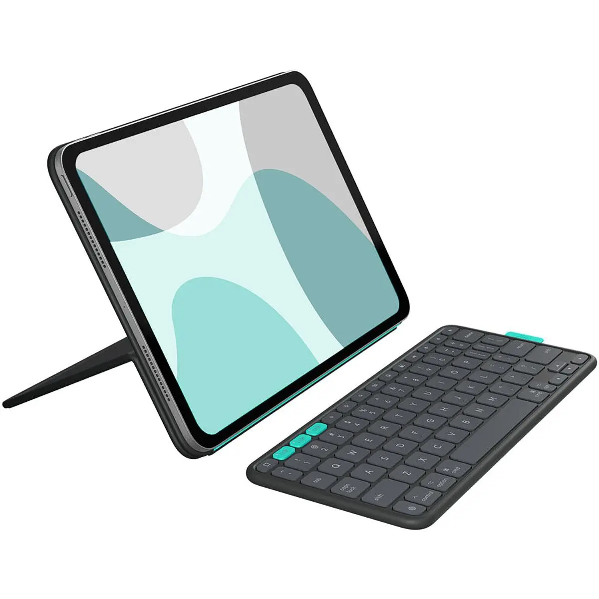 Logitech Flip Folio Keyboard Case for Apple 11" iPad Pro M4/M5 and 11" iPad Air M2/M3/5th Gen, Graphite