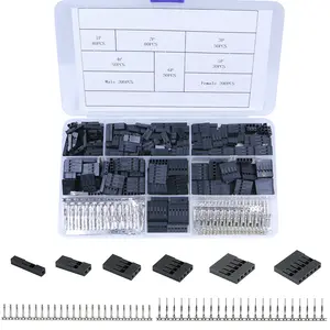 720 Piece Connector Kit 1p/2p/3p/4p/5p/6p Dupont 2.54mm Sockets Housing and Male/Female Crimp Terminal Tool,Kit For electronic Internal Wiring