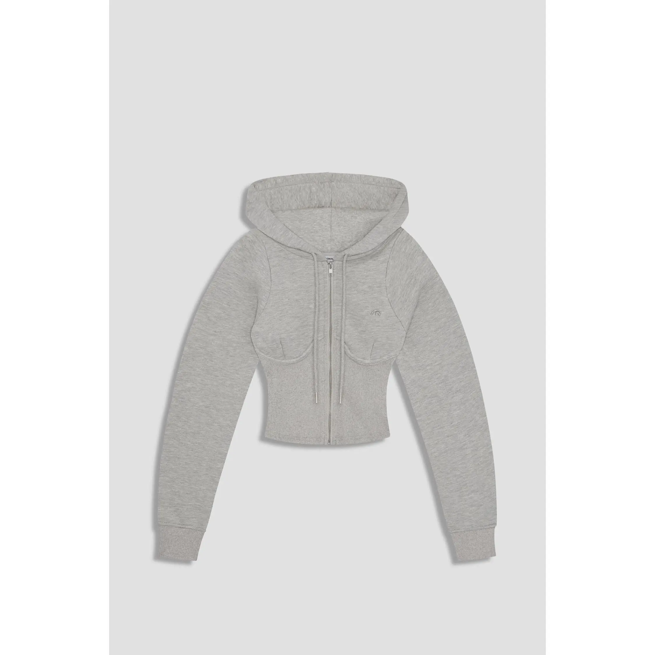 SADIE CORSET HOODIE - GREY