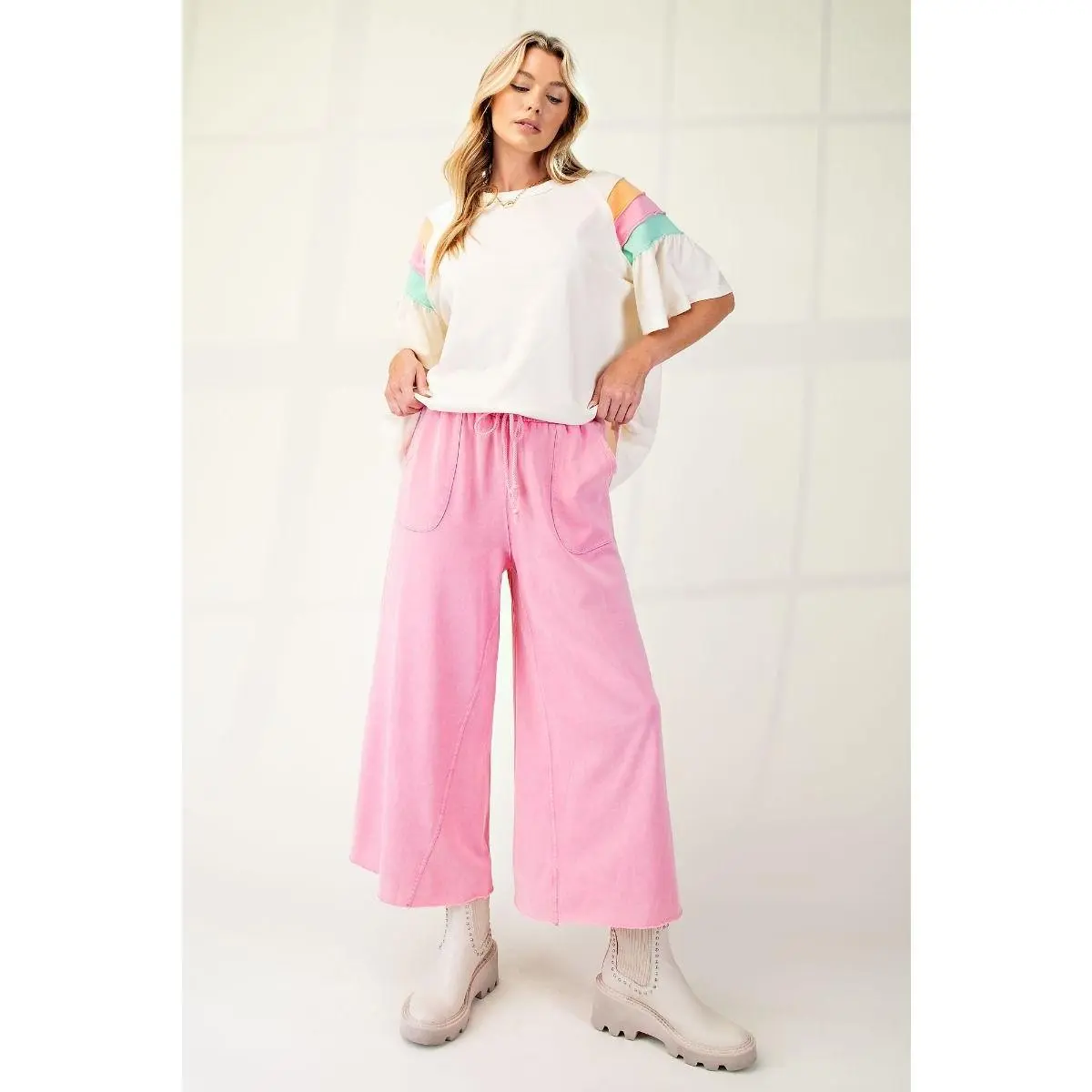 Easel Terry Pants (Plus Size Also Available)