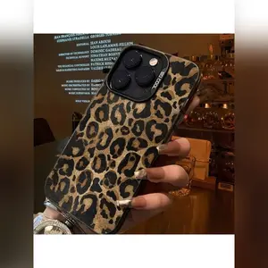 Leopard Pattern Laser TPU Shockproof Protective Mobile Phone Case for Apple Iphone17/16/15/14/13/12/11/Xs/Xr/X/7/8/Pro/Plus/Pro Max