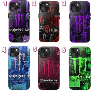 Monster Energy Drink Phone case, Drink Soda Tough Case Durable Cover Compatible with iPhone X, 11, 12, 13, 14, 15, 16, 17 Plus Pro Promax & SS Galaxy S21-25 Series