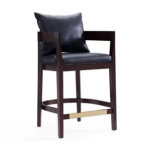 Ritz 34" Beech Wood Counter Height Bar Stool