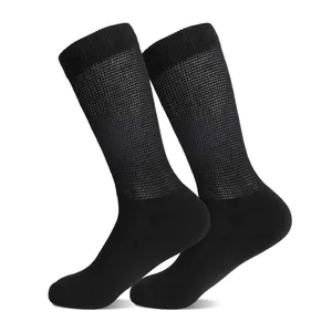 2 Pairs Neuropathy Socks for Men and Women Toeless Foot Sleeves for Nerve Pain Relief Lightweight Breathable Compression Socks for Diabetic Peripheral Neuropathy Gout Plantar Fasciitis Comfort Fit solid crew sock diabetic ankle sock