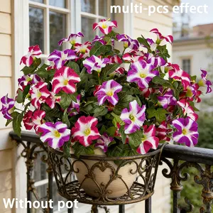 4pcs Artificial Jasmine Flowers, UV Resistant Outdoor Decor, Realistic Indoor Decoration, Perfect for Thanksgiving, Valentine's Day, Labor Day