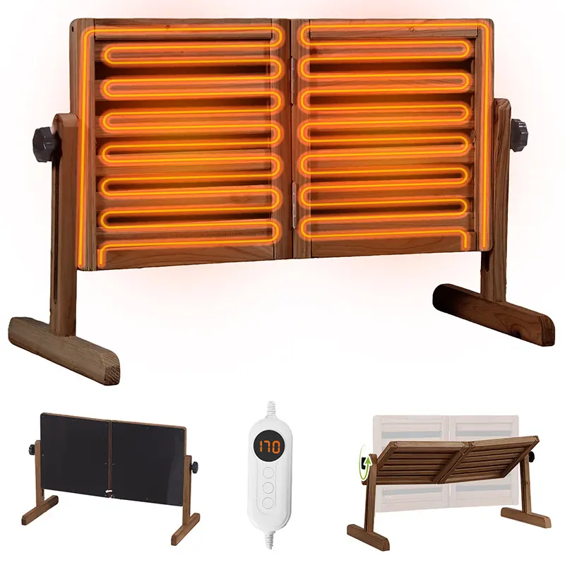 Aivituvin-AIR7035 Chicken Coop & Brooder Heater, 360° Rotatable Panel Chick Care Tool with Natural Radiant Warmth, Fire Risk Reduction, Multiple Settings