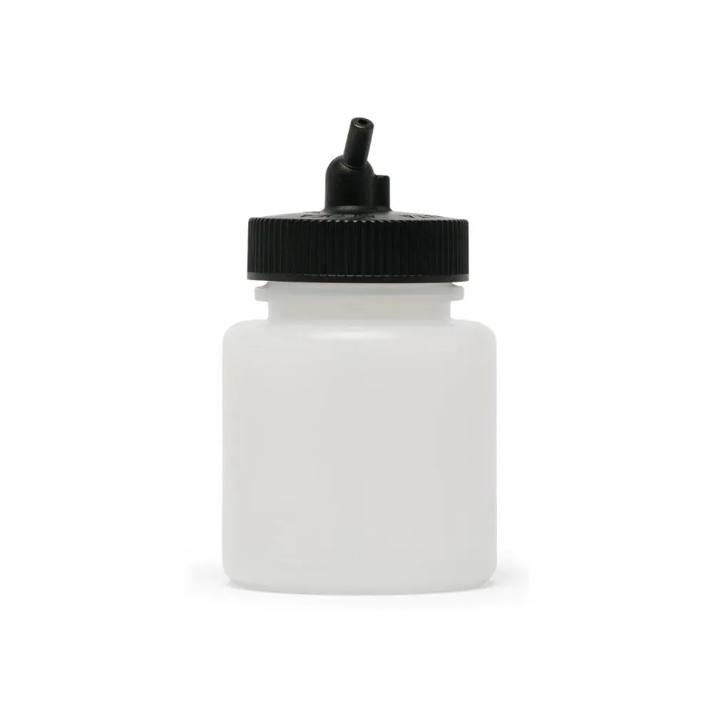 IWATA Big Mouth Airbrush Bottle 3 oz / 84 ml Jar With 38 mm Adaptor Cap