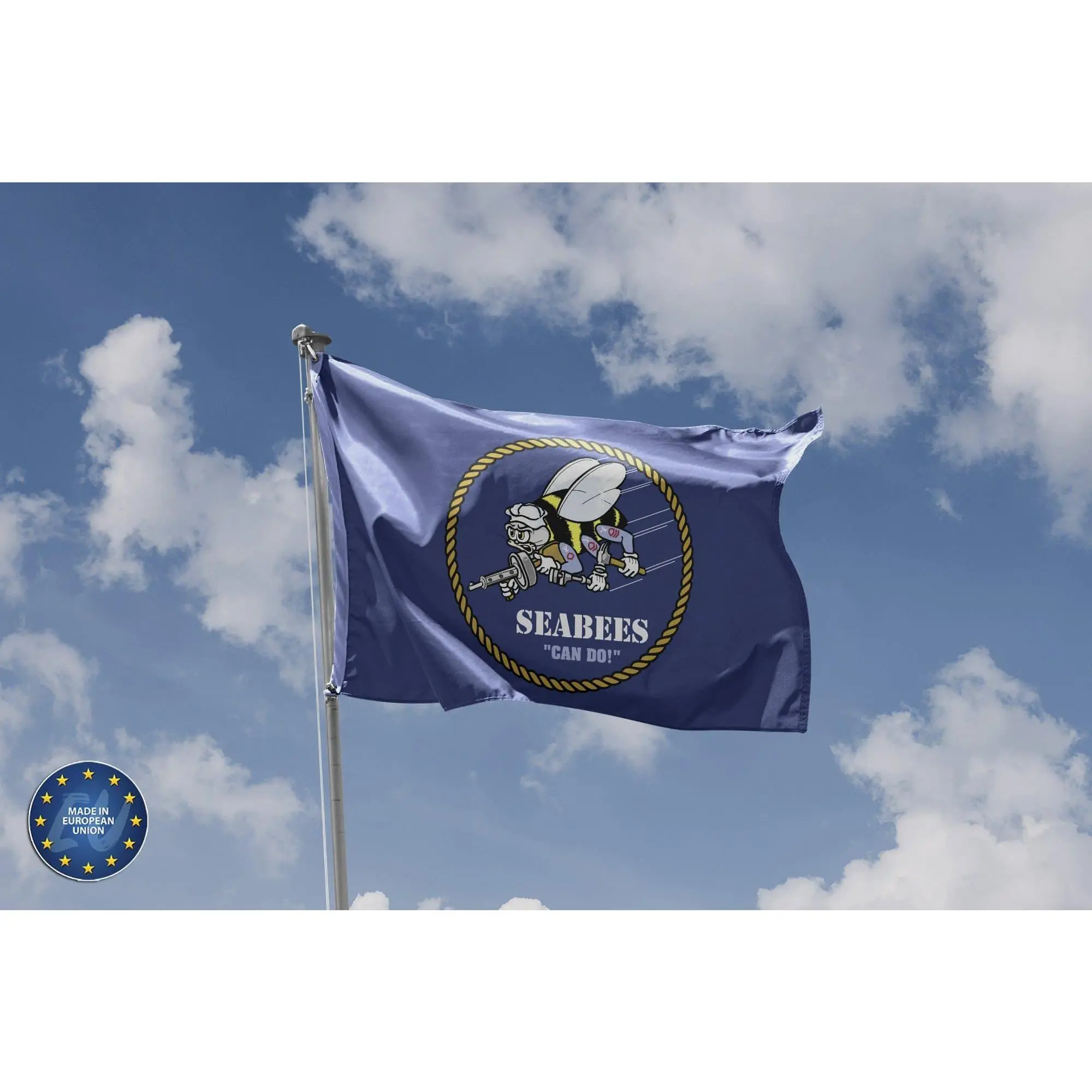 U.S. Navy SeaBees Flag | Unique Design Print | High Quality Materials