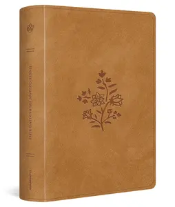 ESV Single Column Journaling Bible, Large Print (Trutone, Nubuck Caramel, Wildflower Design) -- Esv Bibles - Bible