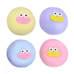 Bun-Shaped Stress Relief Toy Soft Elastic TPR Duré Luxury 6cm Ergonomic Design Slow Rebound Skin-Friendly Durable Portable for Adults