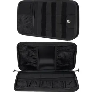 TACNEX Tactical Visor Organizer MOLLE Panel with Zipper Storage Pouch & Sunglasses Holder Car Essentials EDC Gear Tool Pack Vehicle Accessories for Truck Pickup Van SUV ORV (Sun Visor Organizer)