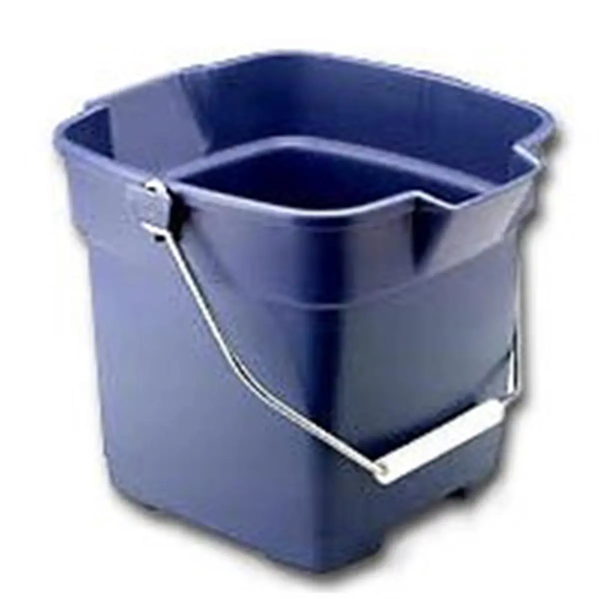 212 MAIN Sturdy 12 Qt Plastic Bucket, Blue, Twin Spouts, Wire Bail with Handle & Hand Grips, Durable for Heavy Use, 15.4x12.4x19.1in (FG296400ROYBL)