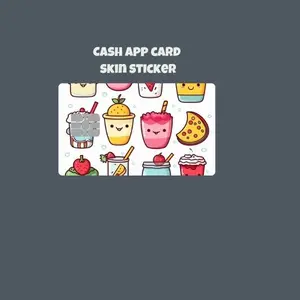 Removable Fruit Cups Debit Card Skin Sticker for Debit Cards set of 2