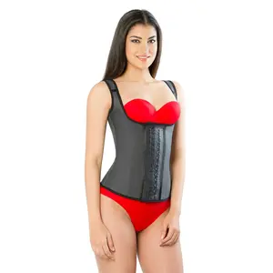 Vest Latex Waist Cincher Training  Colombian Long torso 3 Hooks AC1027H3