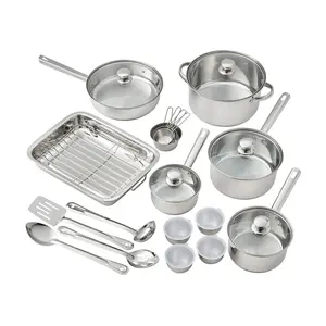 Mainstays Stainless Steel 24Pc Cookware set