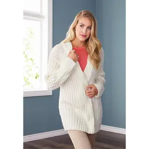 Ribbed Cabled Cardigan