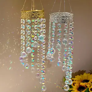 Dunhuang Crown Sunlight Catcher AB Color Crystal Pendant Ornament Elegant Garden Hanging Decoration for Enthusiasts Hangable Elegant LED Rose Bouquet Decor Bone Dance Ornament with Base mannequin Strawberry Squeeze Toy for Stress Relief mermaid statue