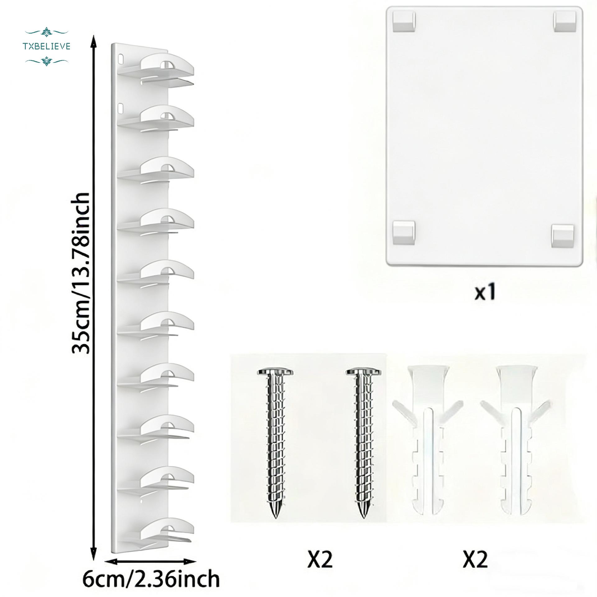 Hat Organizer for Baseball Caps, Hat Rack for Wall with Strong Adhesive Hold up to 20 Hats, Hat Hanger Holder Display for Door Closet, Cap Organizer Storage Multilayer Two Mounting Option(Black/White)