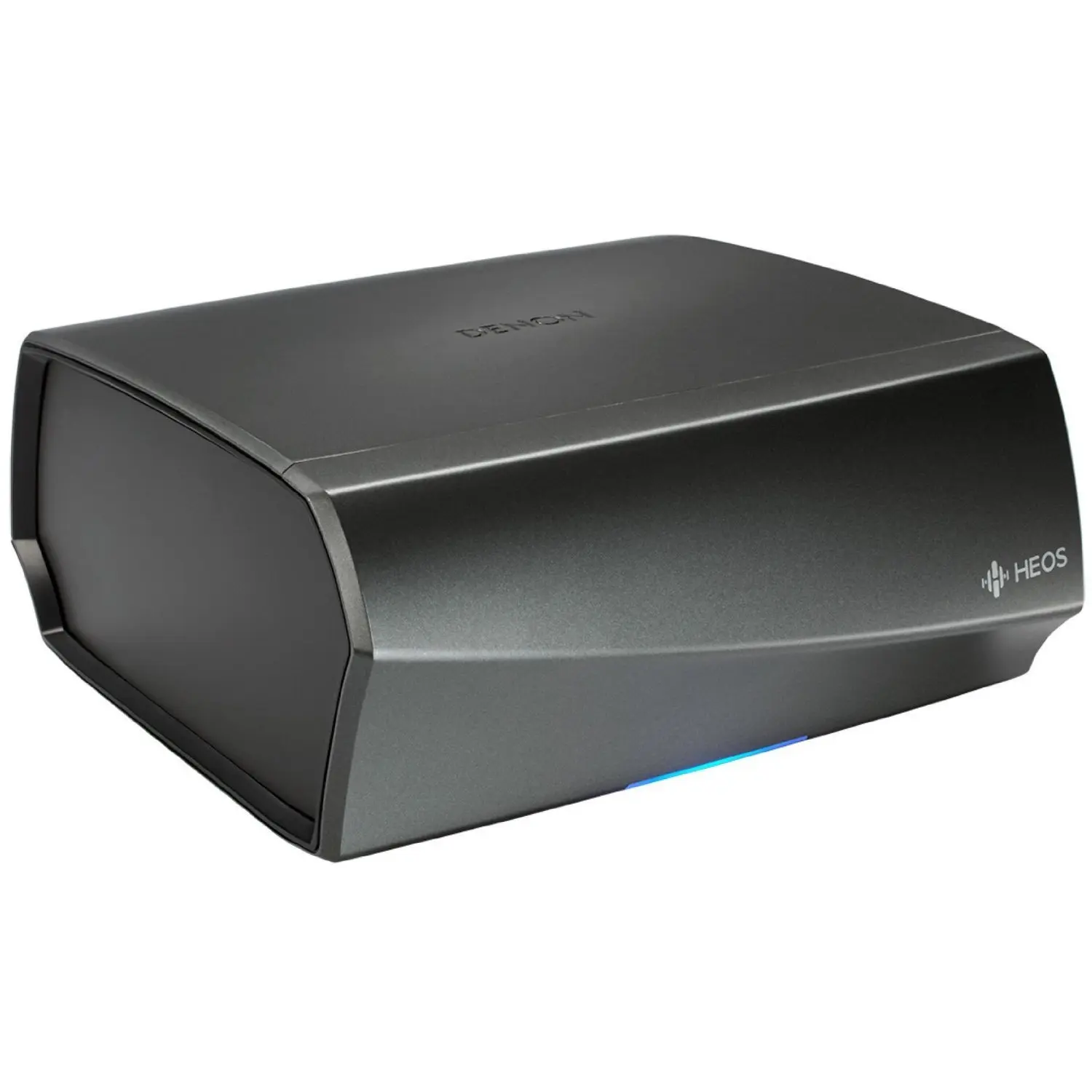Denon HEOS Link Series 2 Wireless Digital Bluetooth USB Analog Stereo Receiver Pre-Amplifier - New Version, Amazon Alexa Compatible, Powered Subwoofer Connection, Black with Silver, 2.91x6.14x5.83in, Unlimited Wireless Music Streaming, Spotify, Ios