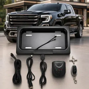 Motorized License Plate Flip Frame for All Vehicles – U.S. Spec Electric Plate Holder, Anti-Theft Hidden Plate Bracket for Cars, Trucks & SUVs