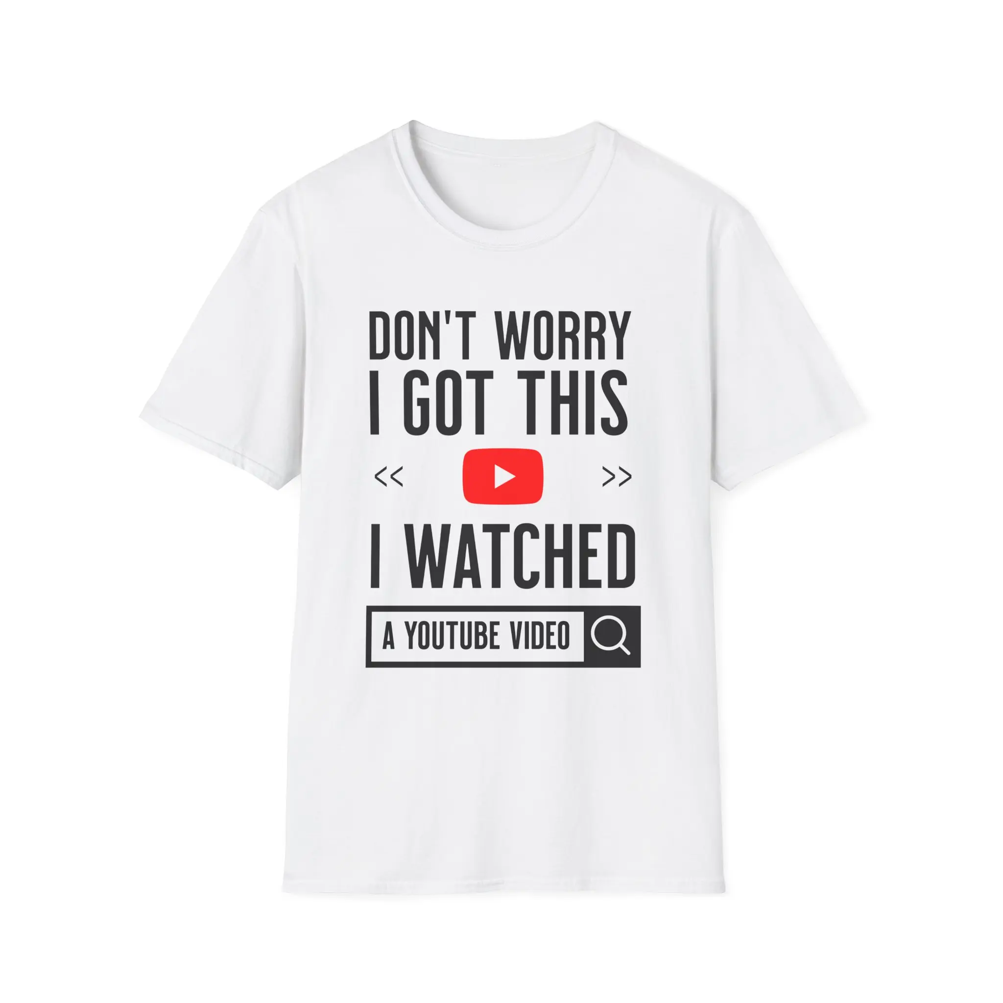 Humorous YouTube T-Shirt for Content Creators, Perfect Gift for Video Lovers, Meme Enthusiasts, Everyday Wear, Unisex Design, Funny Quote america t-shirt