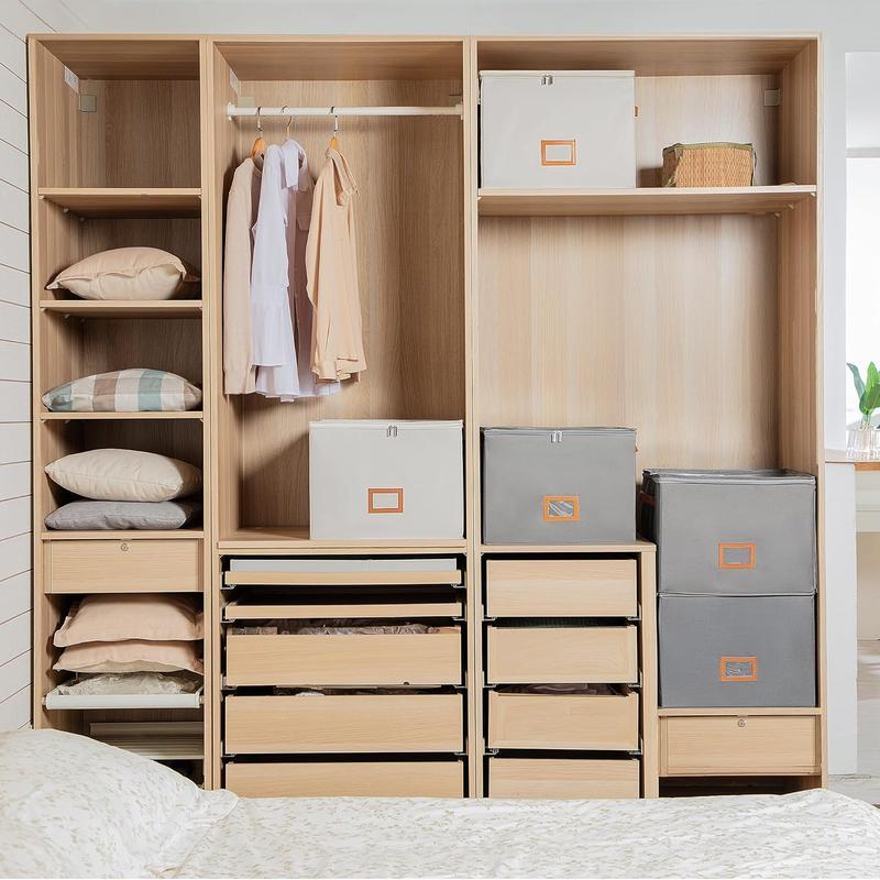 SMART SHOE STORAGE SOLUTION Adjustable Shoe Organizer for Closet Fabric Storage Boxes with Clear Lid Foldable Space-Saving Design Fits 8–32 Pairs Perfect for Bedroom Closet Dorm Back-to-School Season rack