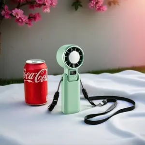 High-Speed Turbo Handheld Fan, 180° Foldable Ice Cooling with HD Digital Display, 5 Wind Speeds, Type-C Fast Charging, 3-in-1 Hang/Stand/Hold, Lightweight Portable, Ideal Summer Party Gift for Adults (for Outdoor, Travel Use)