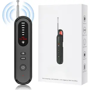 All-In-One Hidden Camera and GPS Detector - 2025 Camera Detector, Hidden Device GPS Detector, Bug Detector, Camera Detector for Hotels, Travel, Office, 5 Levels Sensitivity (Black)