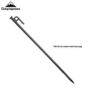 T40 Carbon Steel Ground Stake Tent Stakes, Electroplated Rust-Resistant Camping Nails, Durable Outdoor Accessories