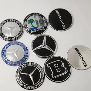 4PCS 56mm 60mm 65mm 75mm Car Wheel Center Hub Cap Emblem Sticker For Mercedes Benz W204 W205 W212 W213 W221 W177 W246 GLA GLC CLA A