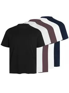 CCCMAI men's versatile short-sleeved T-shirt casual cotton T-shirt black, white and gray all colors street fashion men's wear Crewneck Menswear Shortsleeve Soft Top Classic Streetwear Layer