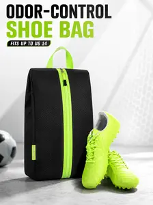 【On Sale】GLORIEROO Odor Control Shoe Bag for Travel & Gym, Smell Resistant Shoe Organizer with Activated Carbon Lining, Water-Repellent Portable Sneaker Pouch for Soccer Cleats, Sports Shoes, Men’s Shoes Up to US 14 outdoorfun
