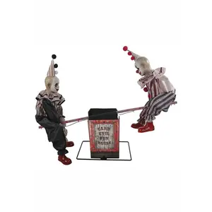 36-Inch See Saw Clowns Animated Decoration