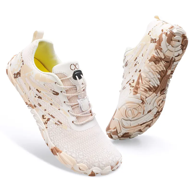 Leisfit Unisex Quick Drying Water Shoes - Stretch Breathable Flexible Upper, Barefoot Design, Wide Toe Box, Anti-Slip Sole, Anti-Collision Toe, for Beach, Hiking, Gym Workouts