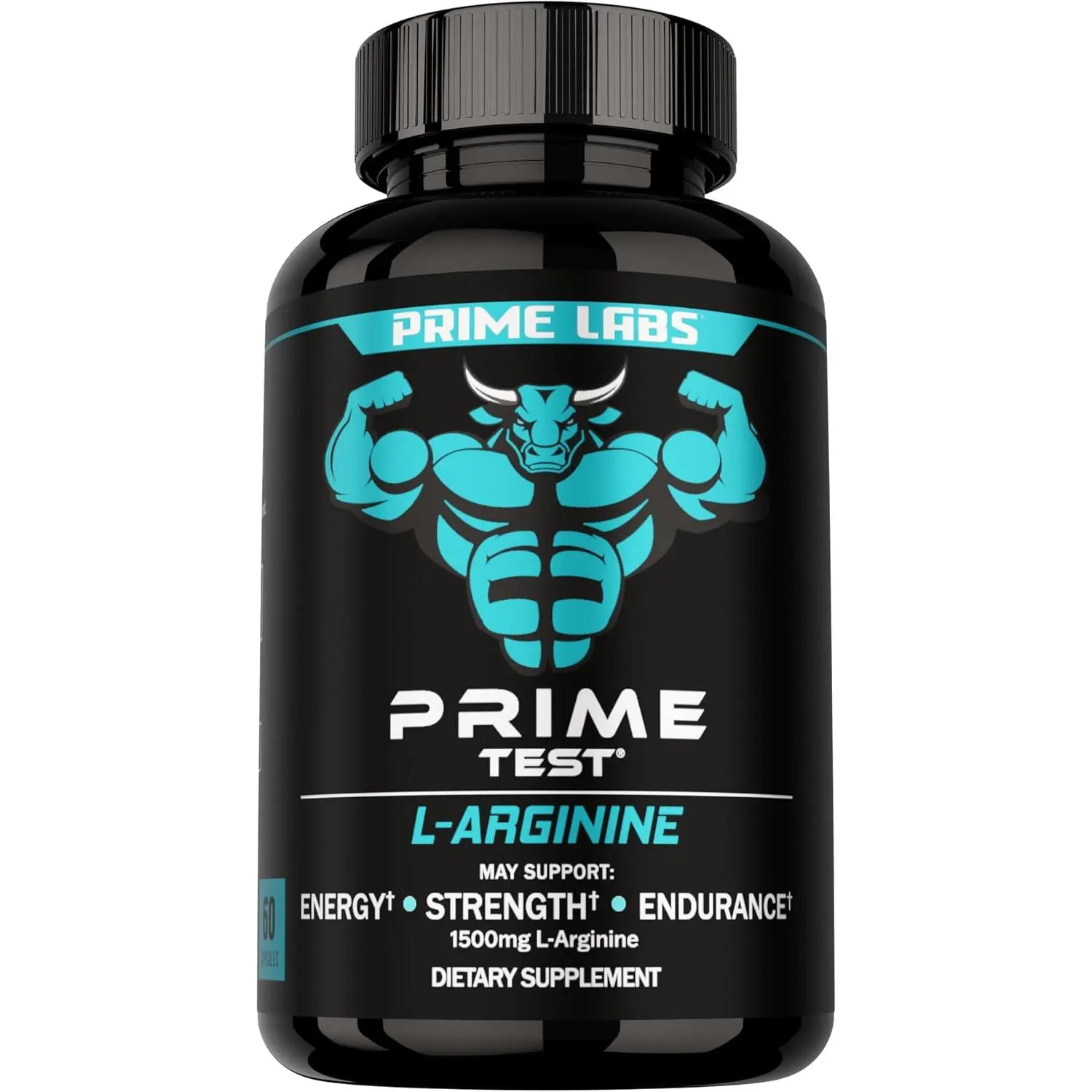 [Copy of] Prime Labs L Arginine 1500mg - Nitric Oxide Supplement - Blood Flow, Energy, Strength, Endurance - 60 Count