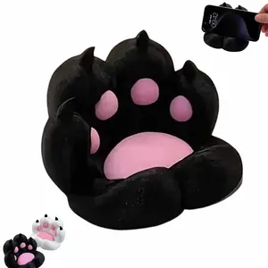 Cute Cat Paw Phone Case Set, Adjustable Silicone Stand Holder, Strong Grip, Cartoon Desk and Car Mount, Fits 4.7-6.9 Inch Smartphones