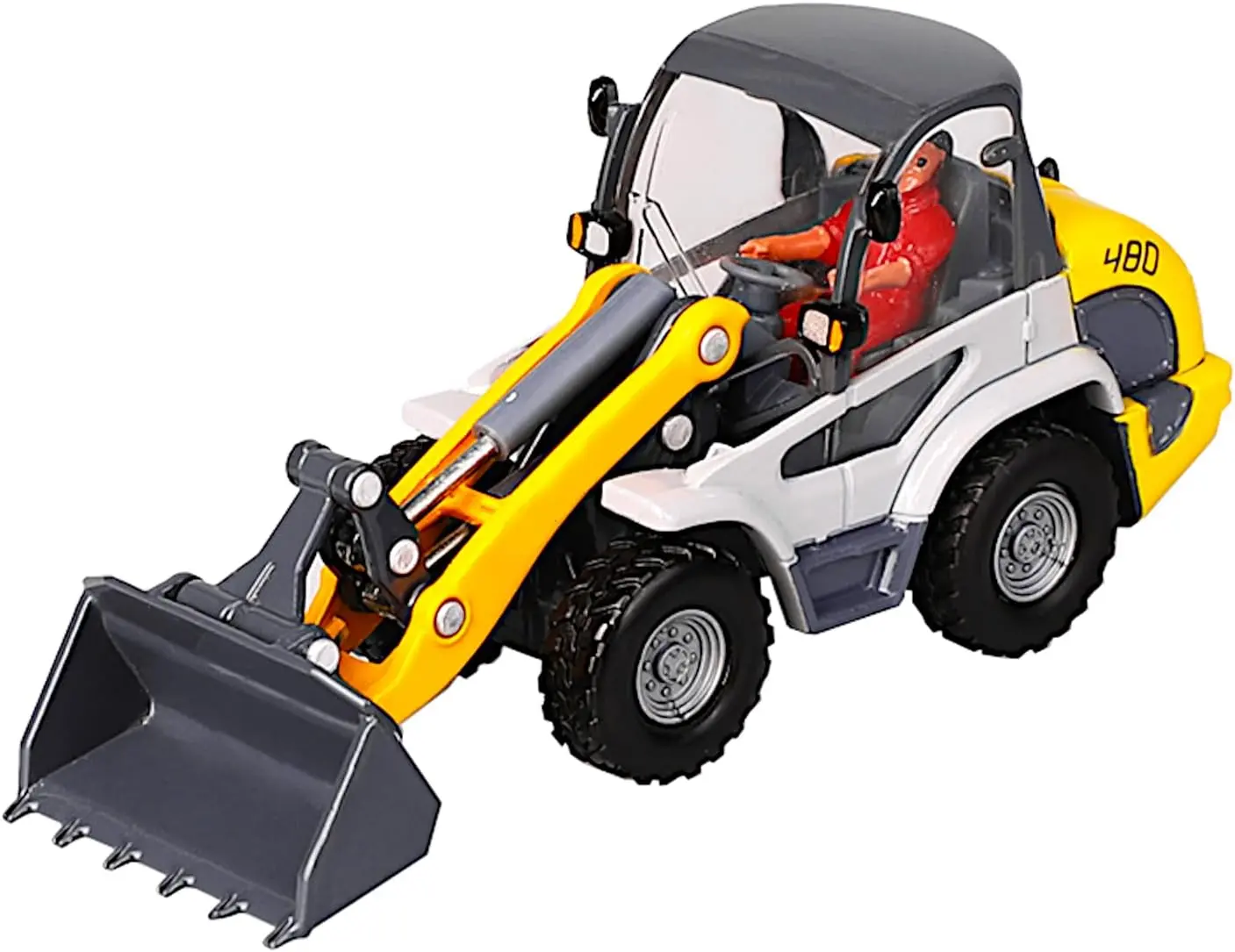 1/50 Scale Diecast Wheel Loader Model - Heavy-Duty Metal Compact Dozer with Alloy Engine, ABS Parts, 4.3”L x 1.3”W x 2”H, STEM Toy for 8-14 Years, Thanksgiving Gift, Office Decoration, Adult Collection Item, Adults
