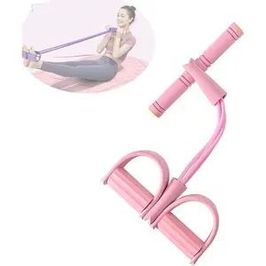 Multifunction Tension Rope, Natural Latex Elastic Band Fitness Equipment for Abdomen/Waist/Arm/Leg Stretching Slimming Training Exercise Workout Bands