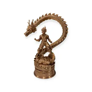 Golden Dragon Ball z 3D Sculpture  Figure - Detailed Artistic Decor for Home and Office
