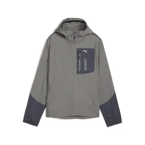 PUMA Womens Seasons Wind Resistant Jacket Athletic Outerwear Casual - Grey