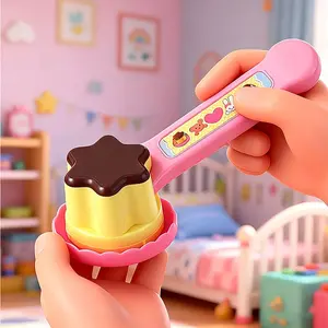 Jelly Strawberry Pudding Feeding Set, Role-Playing Japanese Kitchen Game, Pretend Play Kitchen, Stress Relief Sensory Toy, Perfect Christmas and Birthday Gift for Kids