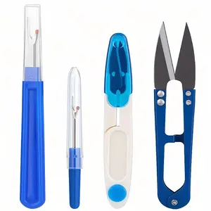 4pcs Sewing Ripper Kit, Including Colorful Sewing Thread Unpicker, Seam Ripper And Thread Cutter Scissor for Unpicking Stitches Sewing Tools
