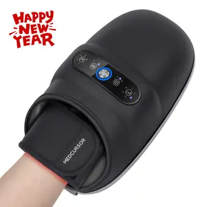 [New Year Gift] Medcursor Cordless Hand Massager, Hand Massager with Heat, Hand Warmer with Acupressure Beads, 6 Massage Modes, 2 Heat Levels, 3 Timers